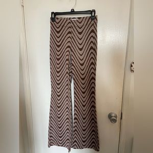 urban outfitters brown flare leggings